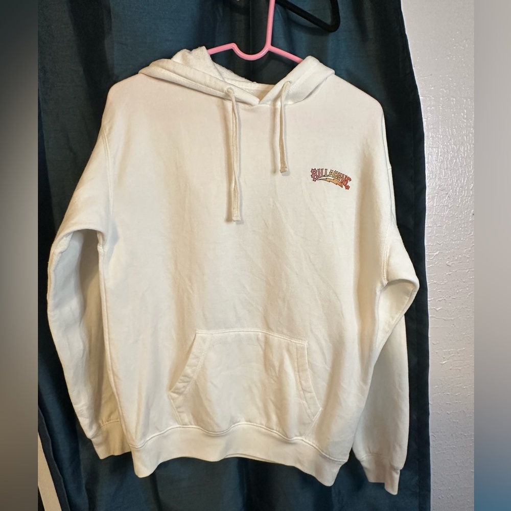 Billabong  White Hoodie with Logo on left side top